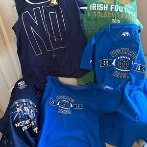 5 women’s Notre Dame T-shirts